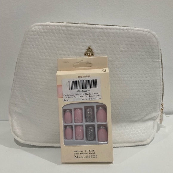 NEW!!! Guerlain Cosmetic Pouch Velour Bag Makeup Case Filled With Products - Picture 11 of 16